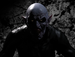 Fototapeta na wymiar 3d illustration of a Vampire Nosferatu character