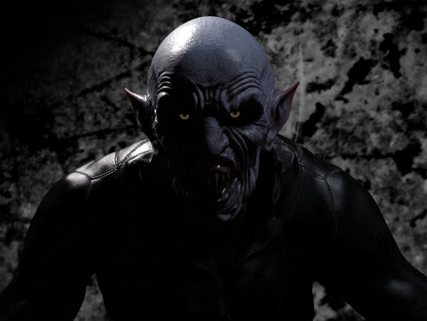 3d illustration of a Vampire Nosferatu character