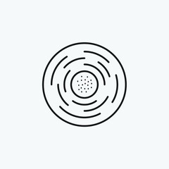 Gogal icon. Novruz traditional pastry vector icon for web and graphic design