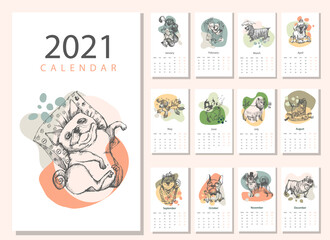 Funny dogs calendars Calendar 2021