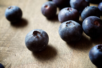 Blueberries close up