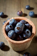 Blueberries close up