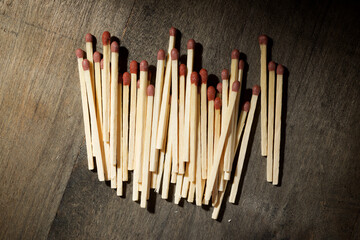 Matches close up
