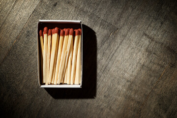 Matches close up