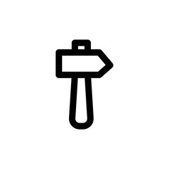hammer icon line style vector