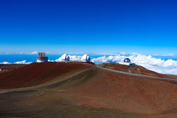 Mauna kea, sky, Honolulu, Observatories, landscape, Oahu, road, Hawaii , mountain, sand, travel,...