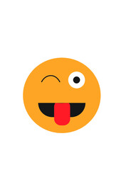 Funny emoji logo