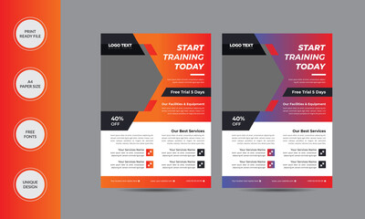 Gym Flyer Design Template