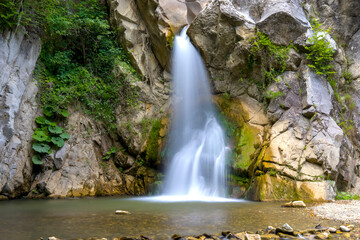 Spring season, plateau, waterfall, cave, tree photographs in Zonguldak province, Western Black Sea region.