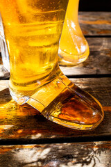 Festive boot stein for Octoberfest.