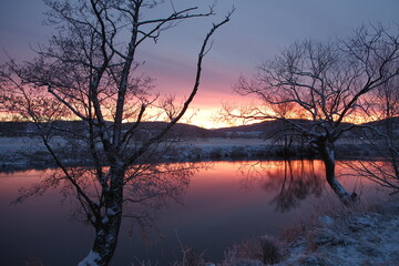 Sonnenaufgang in der Further Senke