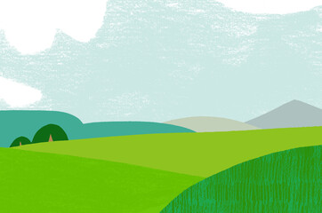 Fototapeta premium 山と空