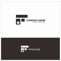 letter f logo design vector