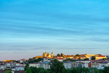 Fototapeta na wymiar End of the day sky in Viseu, Portugal