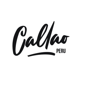 Peru Callao graphic design custom typography vector for t-shirt, banner, festival, brand, company, business, logo, fun, gifts, website, in a high resolution editable printable file.