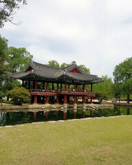 Wanwoljeong is an underwater pavilion built in 1971.