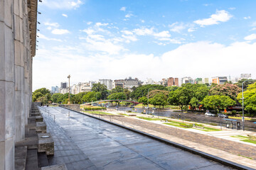 View of the city of Buenos Aires from the University of Buenos Aires Law School in Avenida do Libertador.