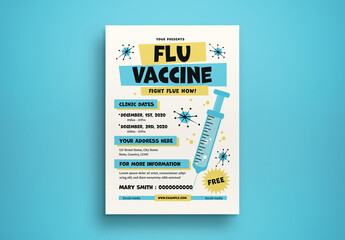 Flu Vaccine Flyer Layout