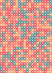 Fototapeta premium Abstract Geometric Pattern generative computational art illustration