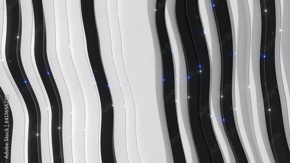 Poster abstract background from a wavy stepped surface. white and black steps. abstract background for busi