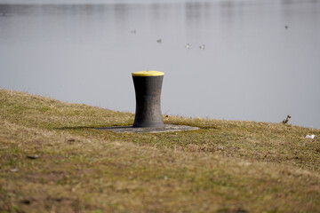 Danube river and its old waters are photographed in Bavaria near Regensburg