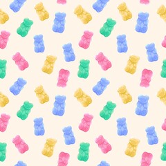 Сandy seamless pattern for textiles and packaging