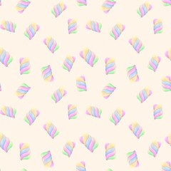 Сandy seamless pattern for textiles and packaging