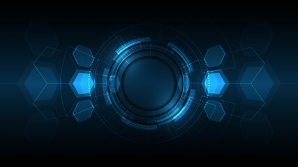 Technology background Hi-tech communication concept innovation abstract background vector illustration
