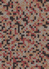 Abstract Geometric Pattern generative computational art illustration