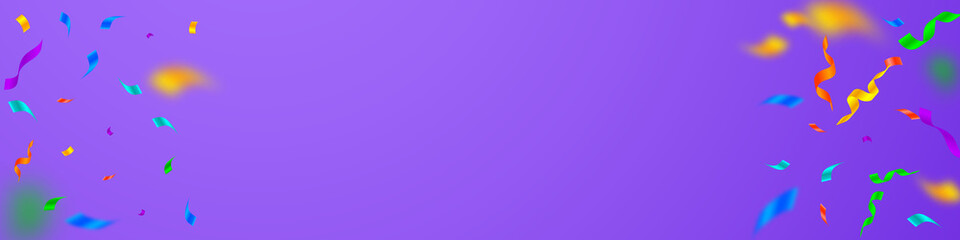 Streamers and confetti. Colorful streamers tinsel