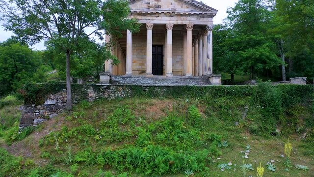 Neoclassical church of San Jorge in Las Fraguas, Arenas de Igu&ntilde;a. Besaya Valley, Cantabria, Spain, Europe