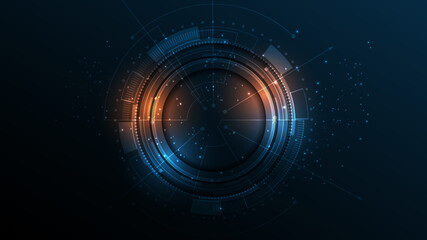 Technology background Hi-tech communication concept innovation abstract background vector illustration
