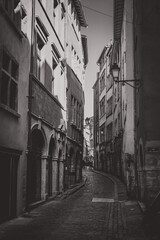 narrow street in old Lyon
