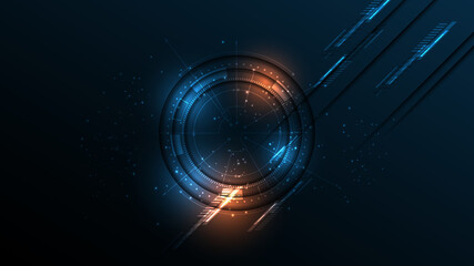 Technology background Hi-tech communication concept innovation abstract background vector illustration
