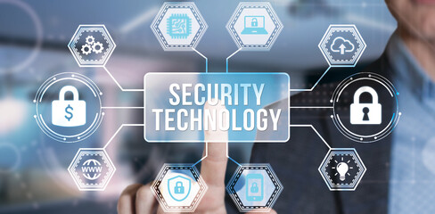 Internet, business, Technology and network concept. Cyber security data protection business...