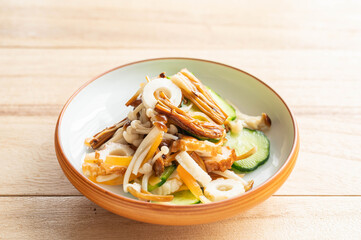 ちくわときのこの和え物