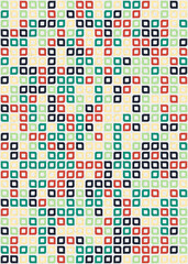 Fototapeta premium Abstract Geometric Pattern generative computational art illustration