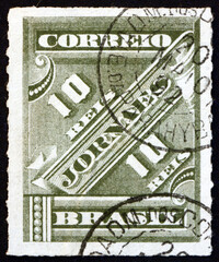 Postage stamp Brazil 1889 newspaper stamp