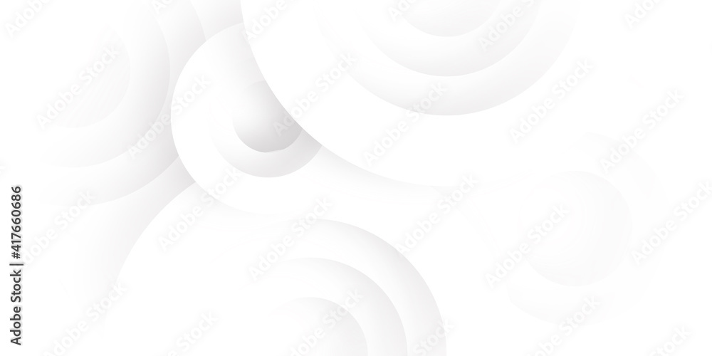 Poster abstract geometric background with abstract white circles. vector banner design. creative white back