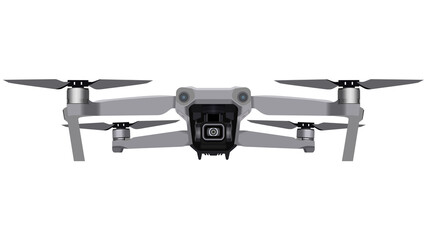 Drones: fully editable vector illustration of a professional drone with a high definition camera, Drone vector graphics, Editable drome vector, Editable drone graphic
