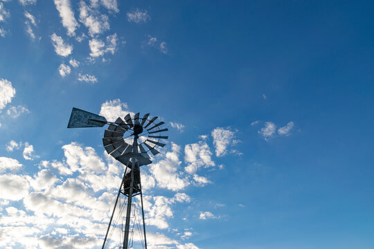 Windmill in the fields of Argentina
