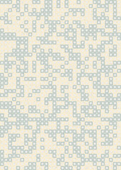 Fototapeta premium Abstract Geometric Pattern generative computational art illustration