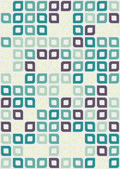 Abstract Geometric Pattern generative computational art illustration