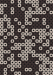 Fototapeta premium Abstract Geometric Pattern generative computational art illustration