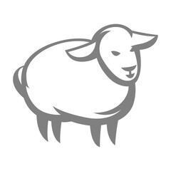 Illustration of stylized sheep.