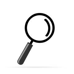 magnifying glass icon. vector illustration logo template for many purpose. Isolated on white background