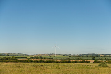 wind turbine in the wind
