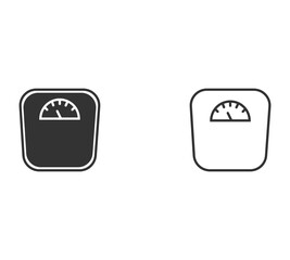 Weight scale vector icon sign symbol