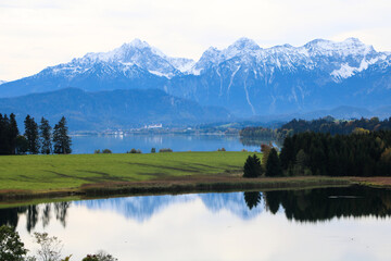 Landscape with sea and mountains
