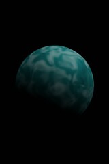 3d render of abstracted sphere in dark mode